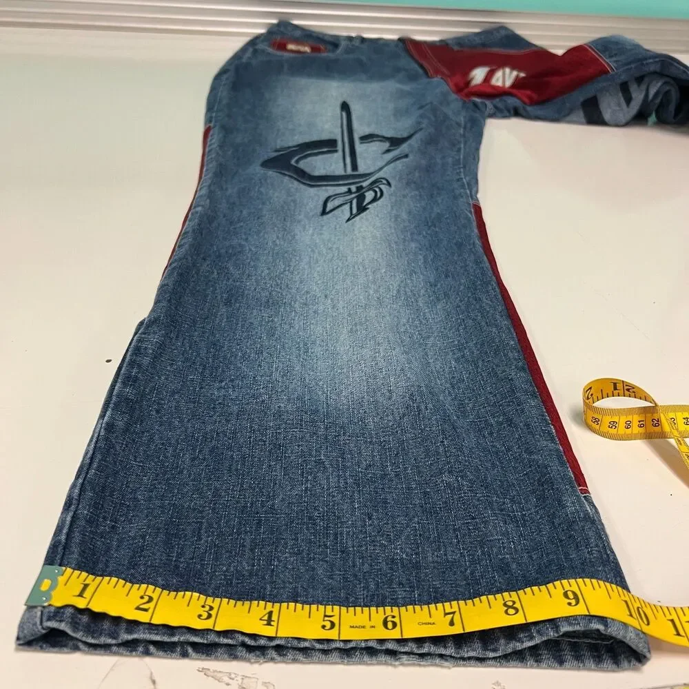 UNK Denim NBA Cleveland Cavaliers LeBron James Jeans Mens 36x32 Baggy Y2K